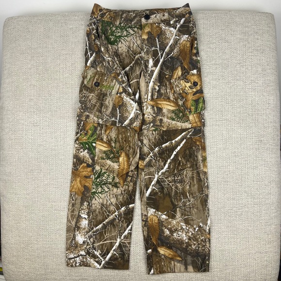 Magellan Outdoors Other - Magellan Pants Kids‎ Small Realtree Edge Camo Convertible Cargo Turkey Hunting